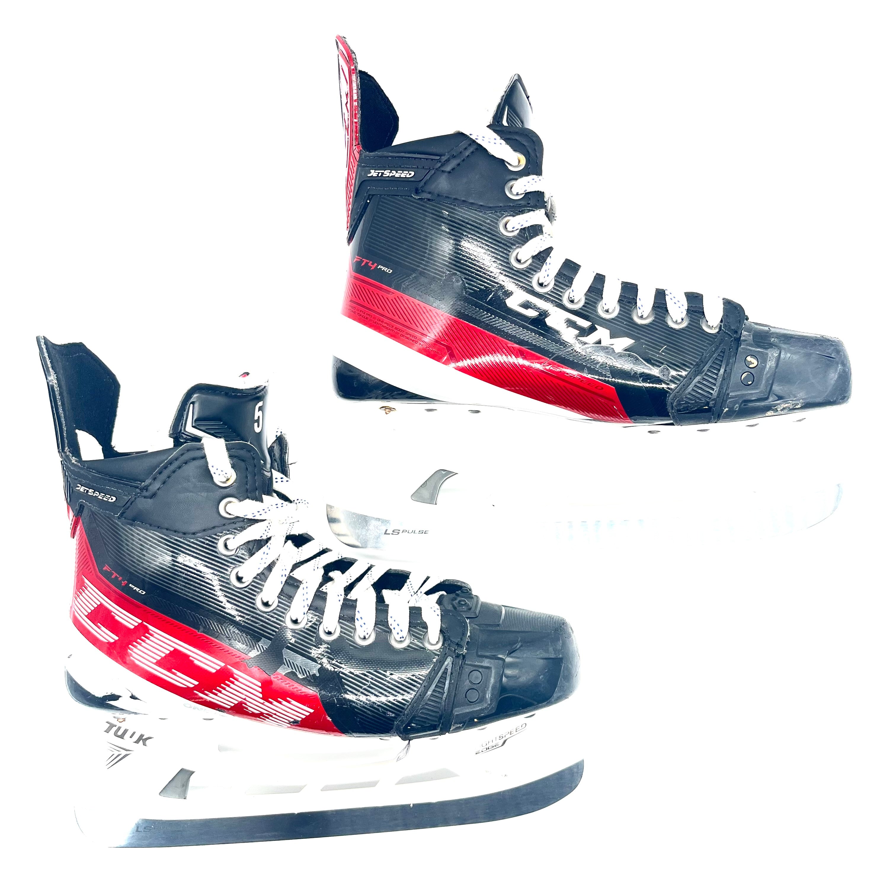 CCM Jetspeed FT4 Pro - Patins de hockey d'occasion NHL Pro Stock - Taille 9.25D